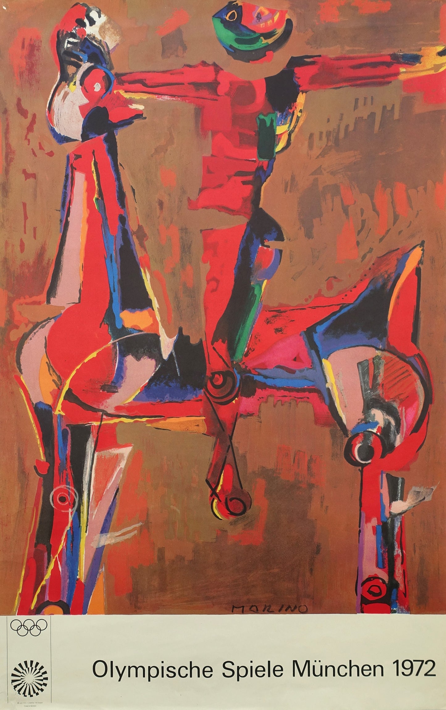 1972 Summer Olympics Munich by Marino Marini - Original Vintage Poster