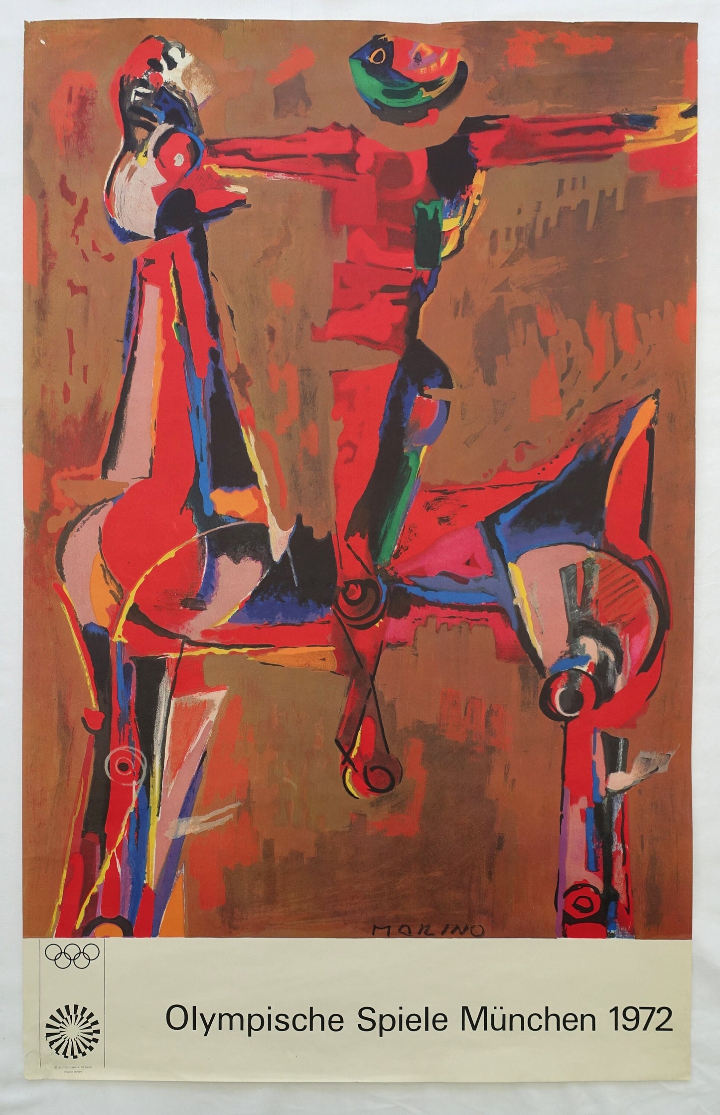 1972 Summer Olympics Munich by Marino Marini - Original Vintage Poster