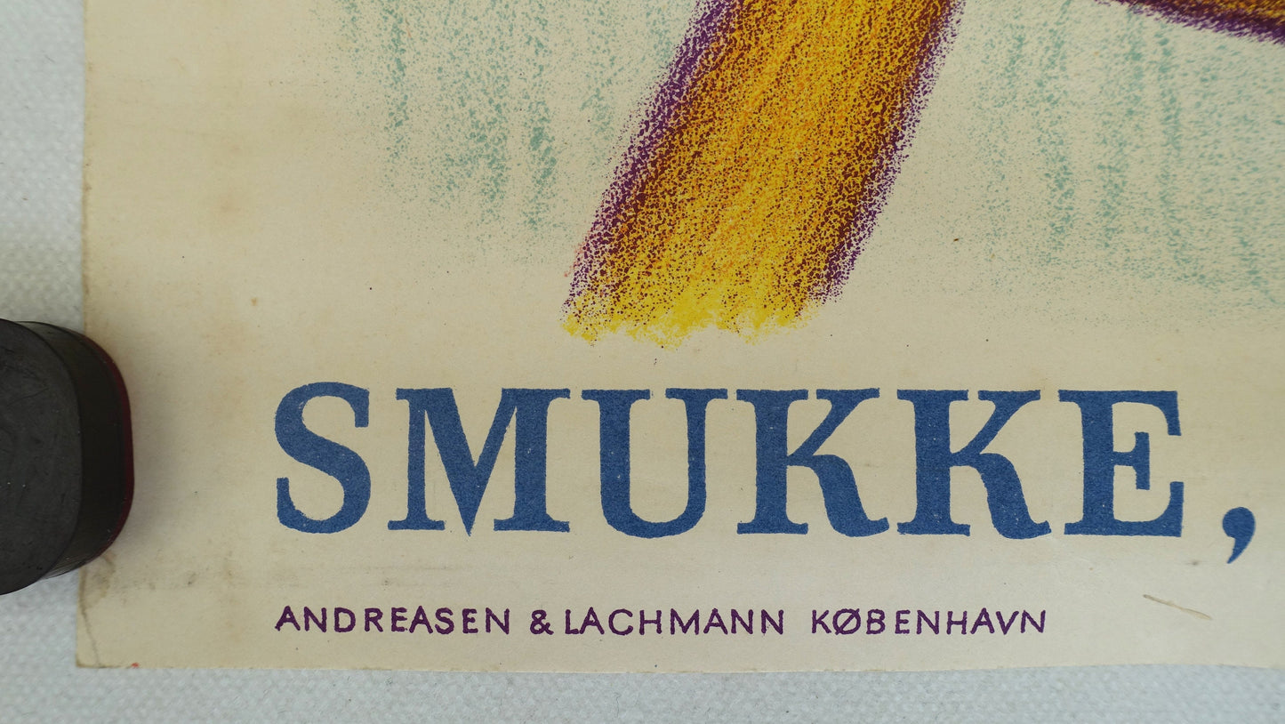 1949 Danish Design Chair for FDB - Original Vintage Poster