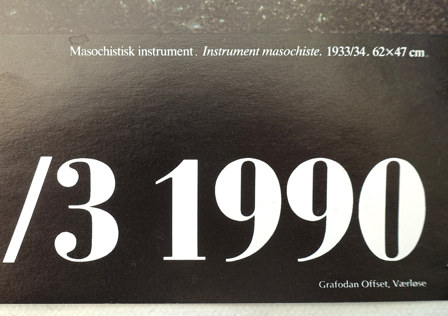 1989 Dali at Louisiana Museum of Modern Art - Original Vintage Poster