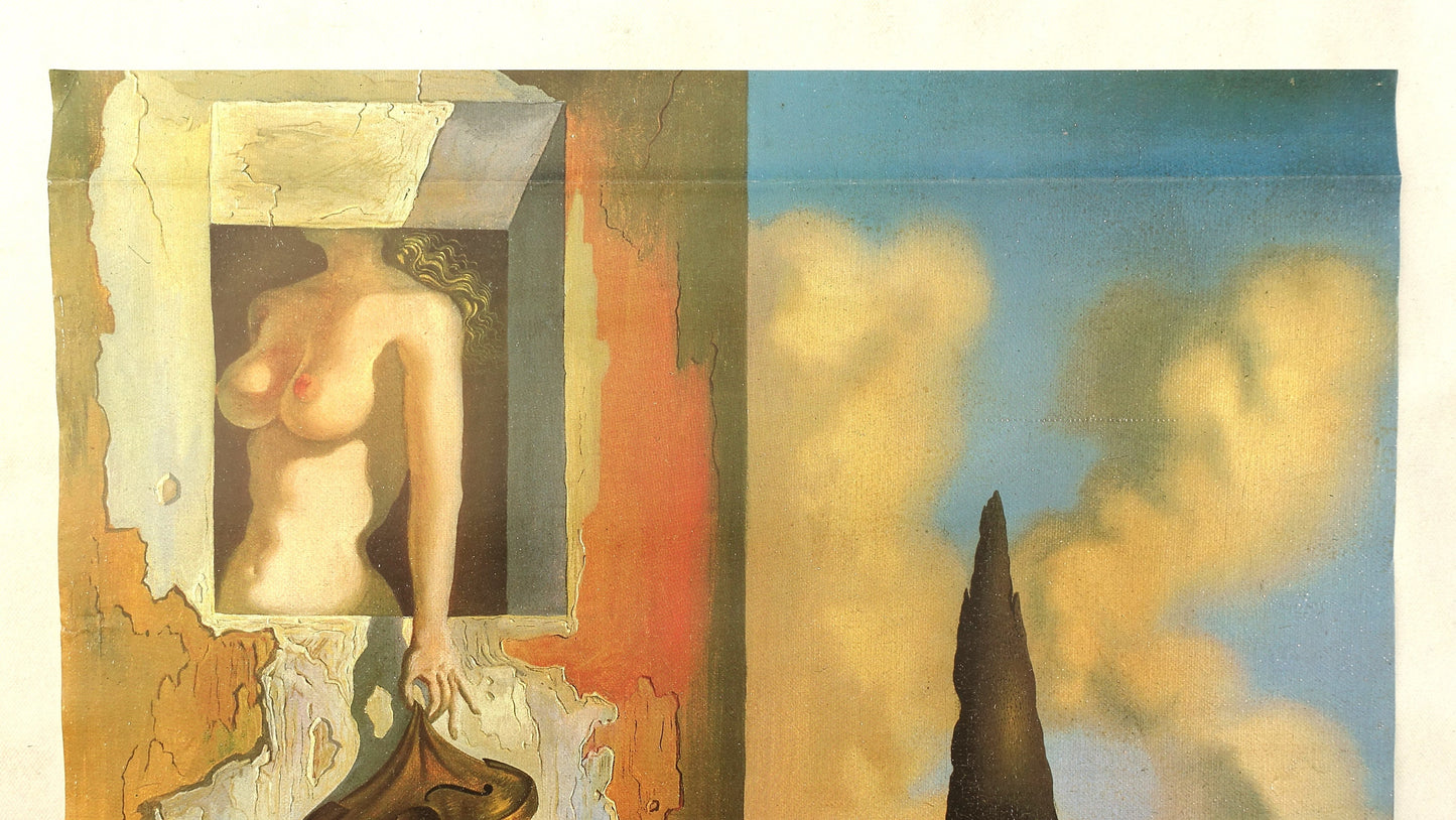 1989 Dali at Louisiana Museum of Modern Art - Original Vintage Poster