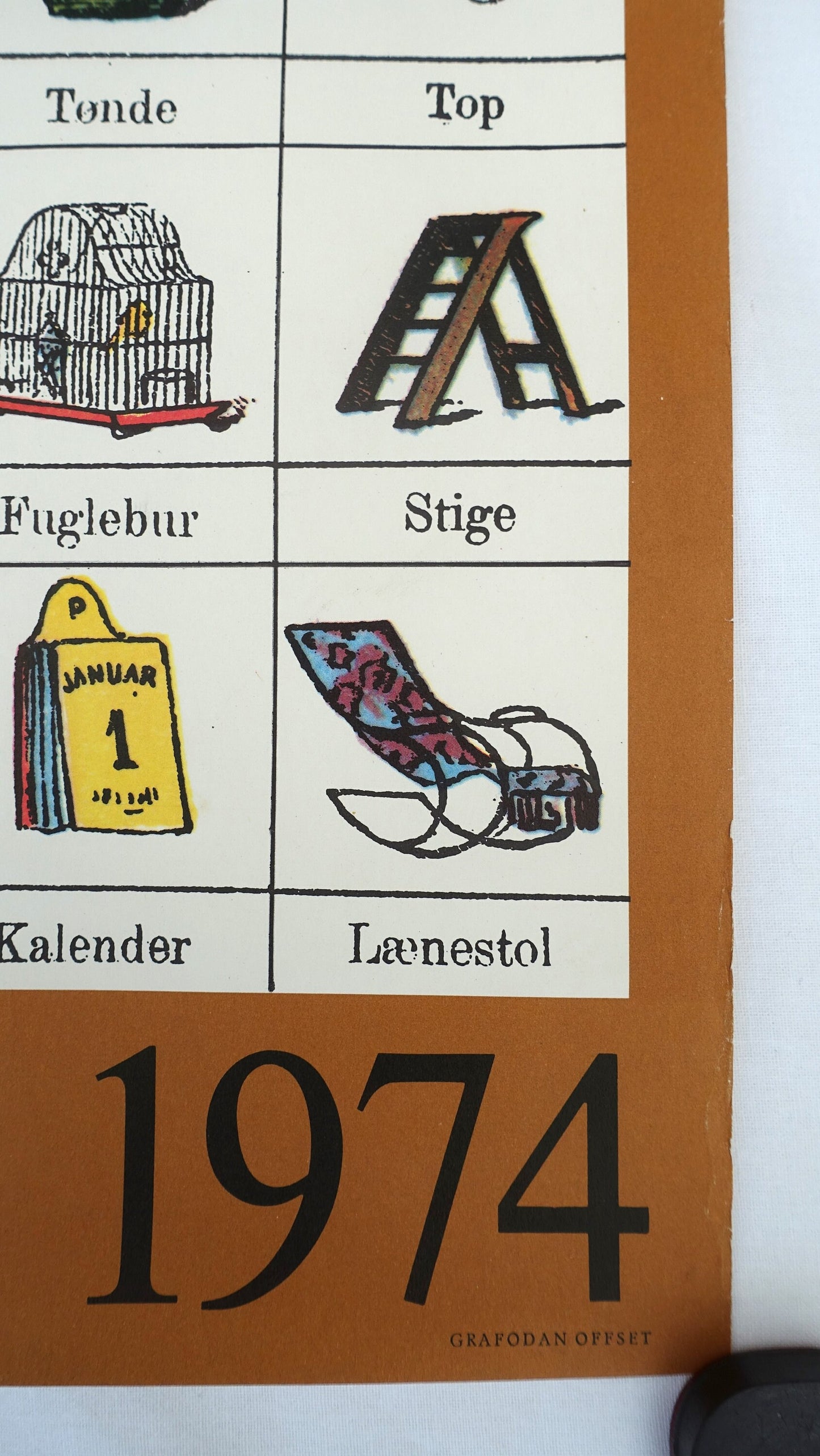 1974 Designs by unknown artists at Louisiana Danish Museum of Modern Art - Original Vintage Poster