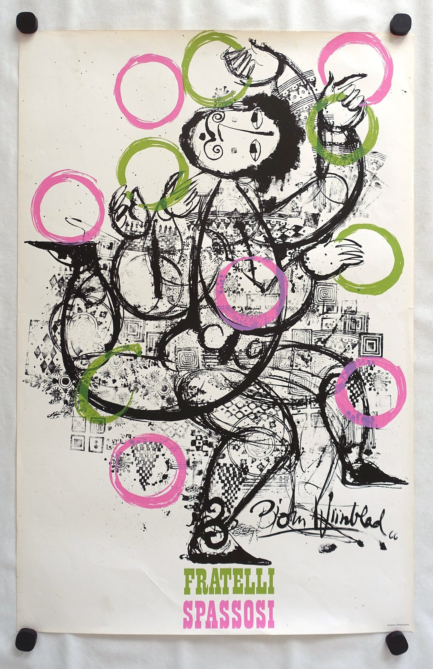 1966 Wiinblad's Fratelli Spassosi VIII - Original Vintage Poster