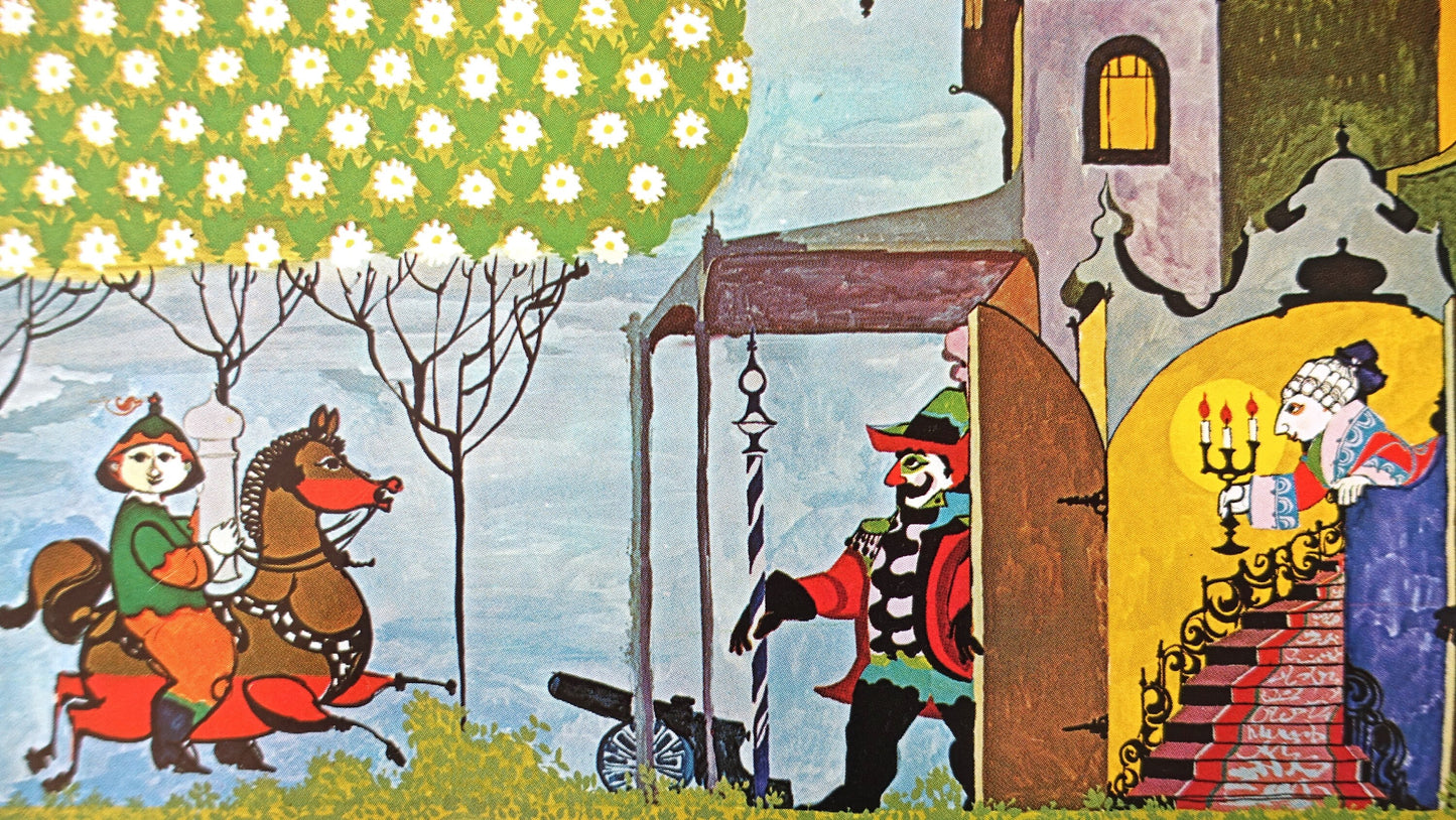 1970s Wiinblad The Swineherd Mini Poster - Original Vintage Poster