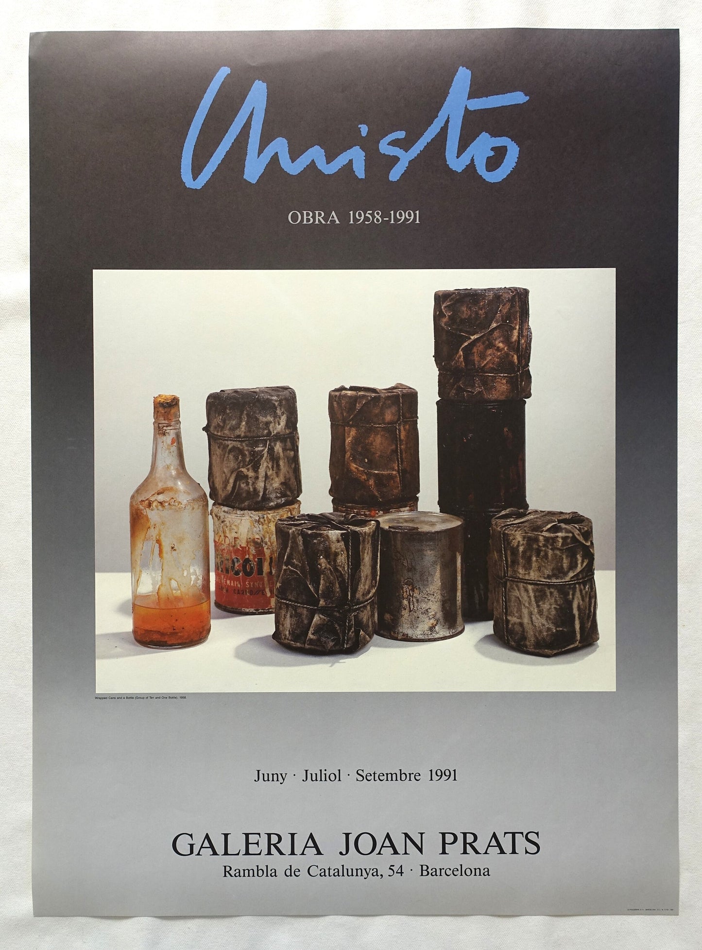 1991 Christo Spanish Exhibition Poster - Original Vintage Poster