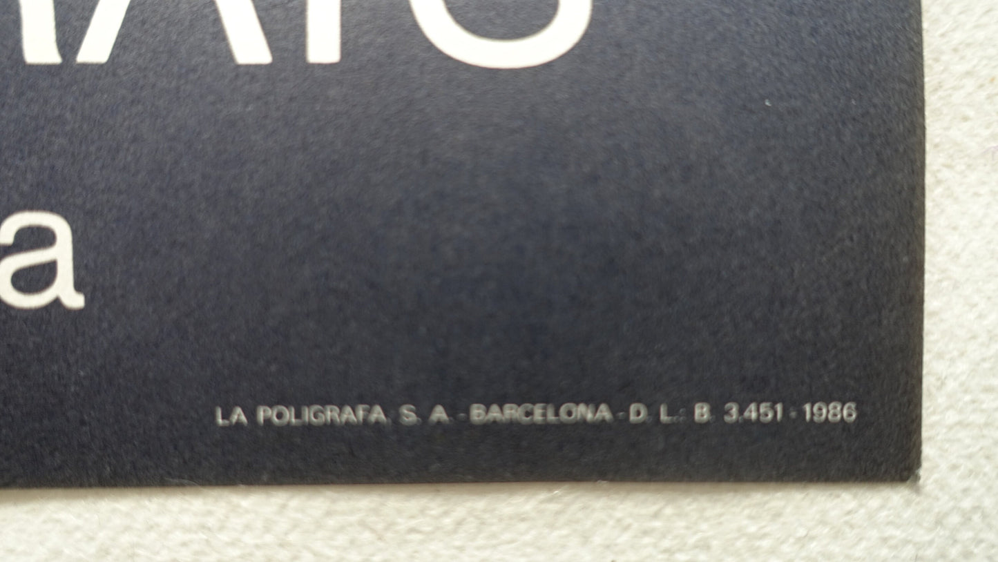 1986 Christo Spanish Exhibition Poster - Original Vintage Poster