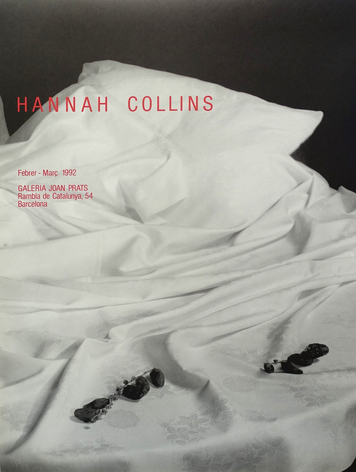 1992 Hannah Collins Spanish Exhibition Poster - Original Vintage Poster