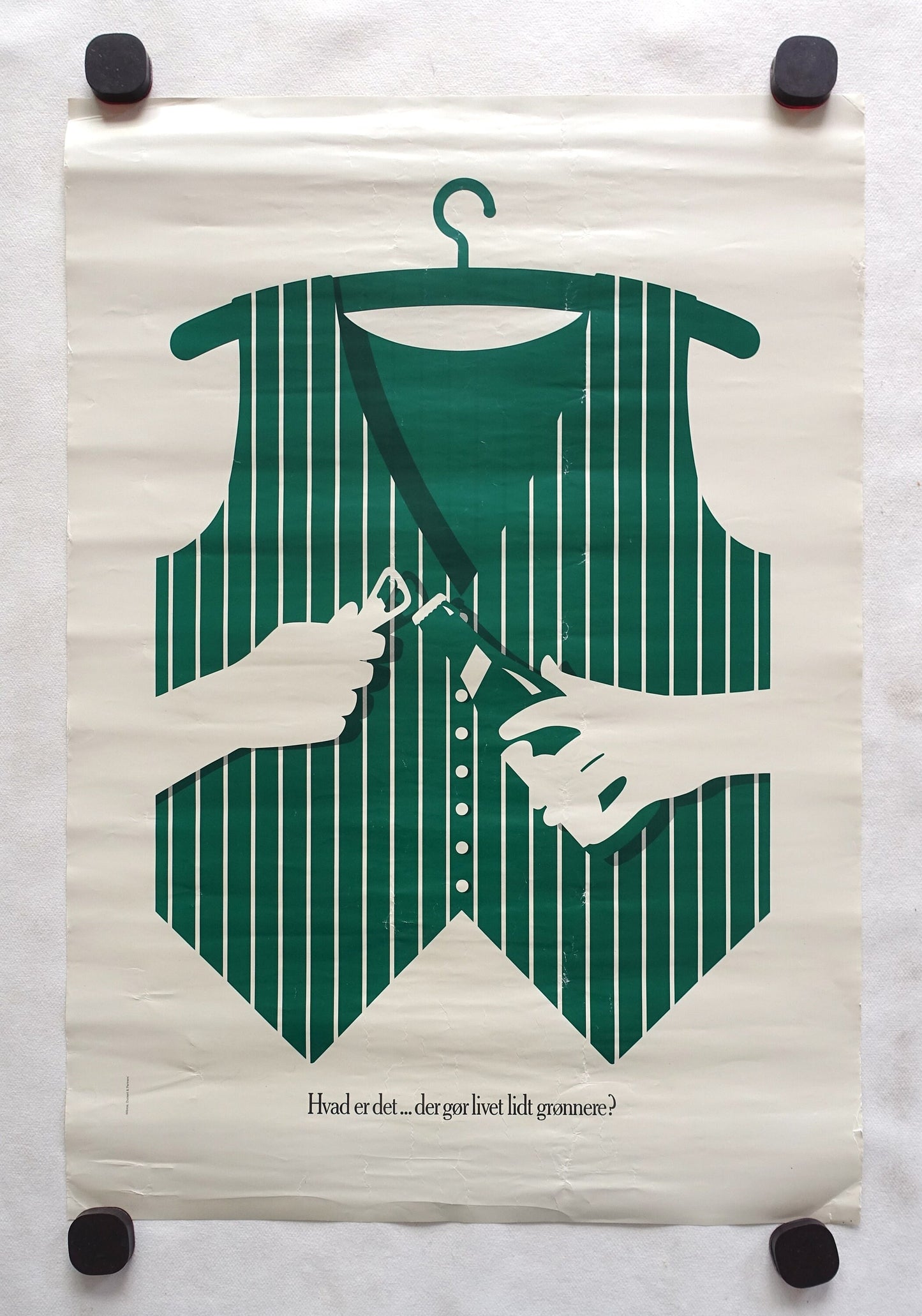 1985 Tuborg Beer Advertisement (Bartender) - Original Vintage Poster