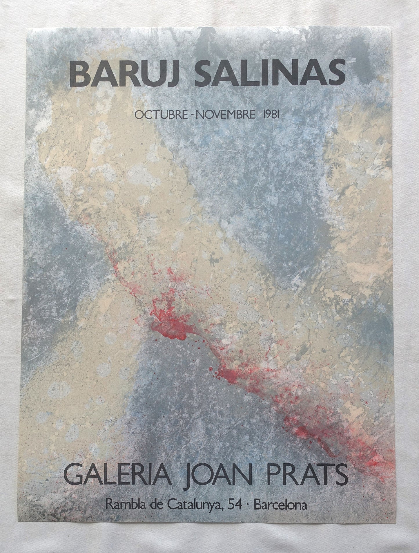 1981 Baruj Salinas Spanish Exhibition Poster - Original Vintage Poster