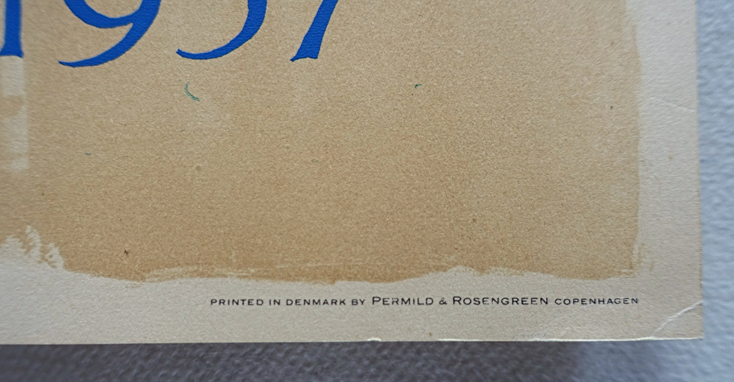 1957 Wiinblad Royal Danish Ballet (text version) - Original Vintage Poster
