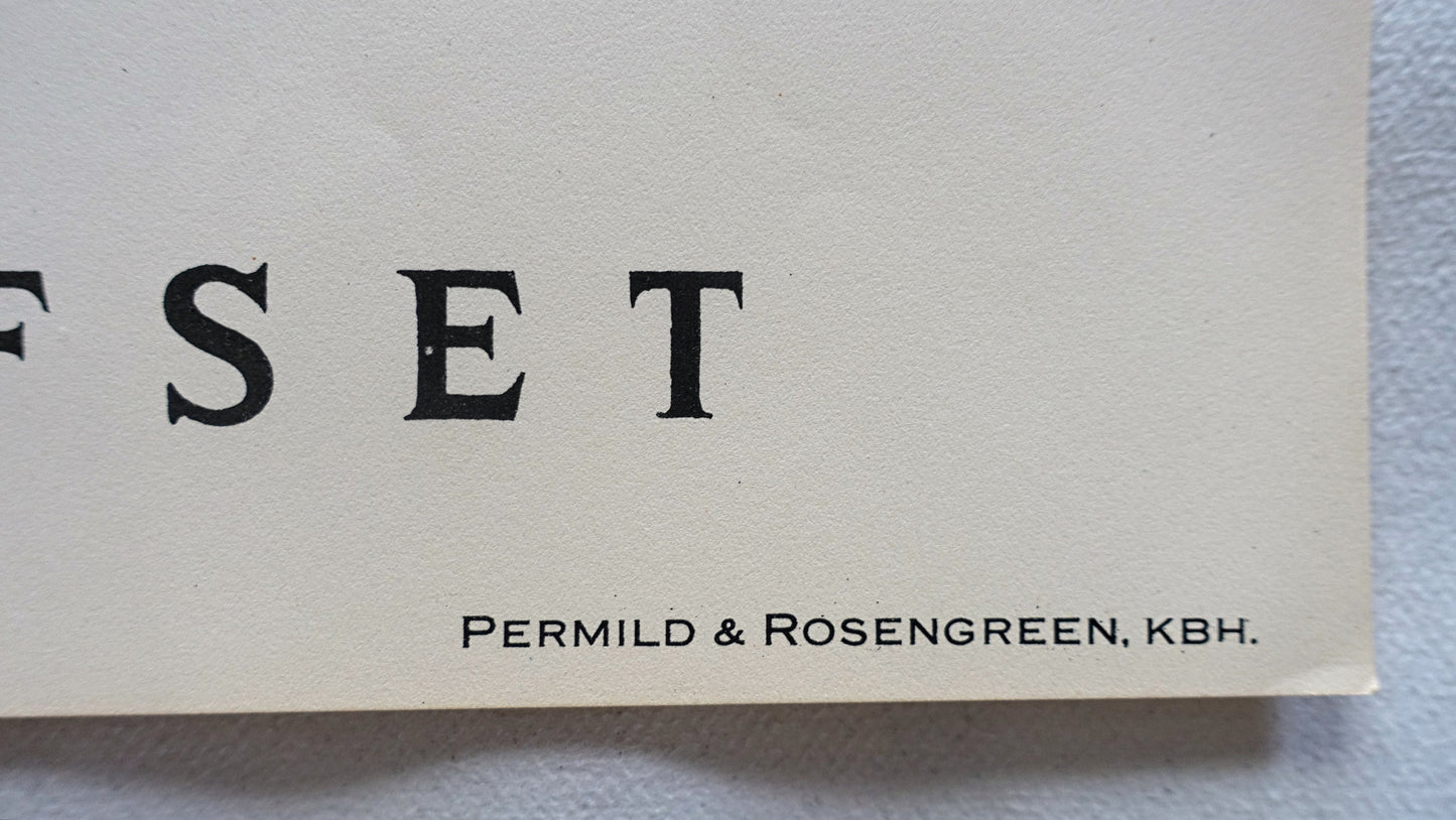1950s Printer Advertisement Permild & Rosengreen by Sikker Hansen - Original Vintage Poster