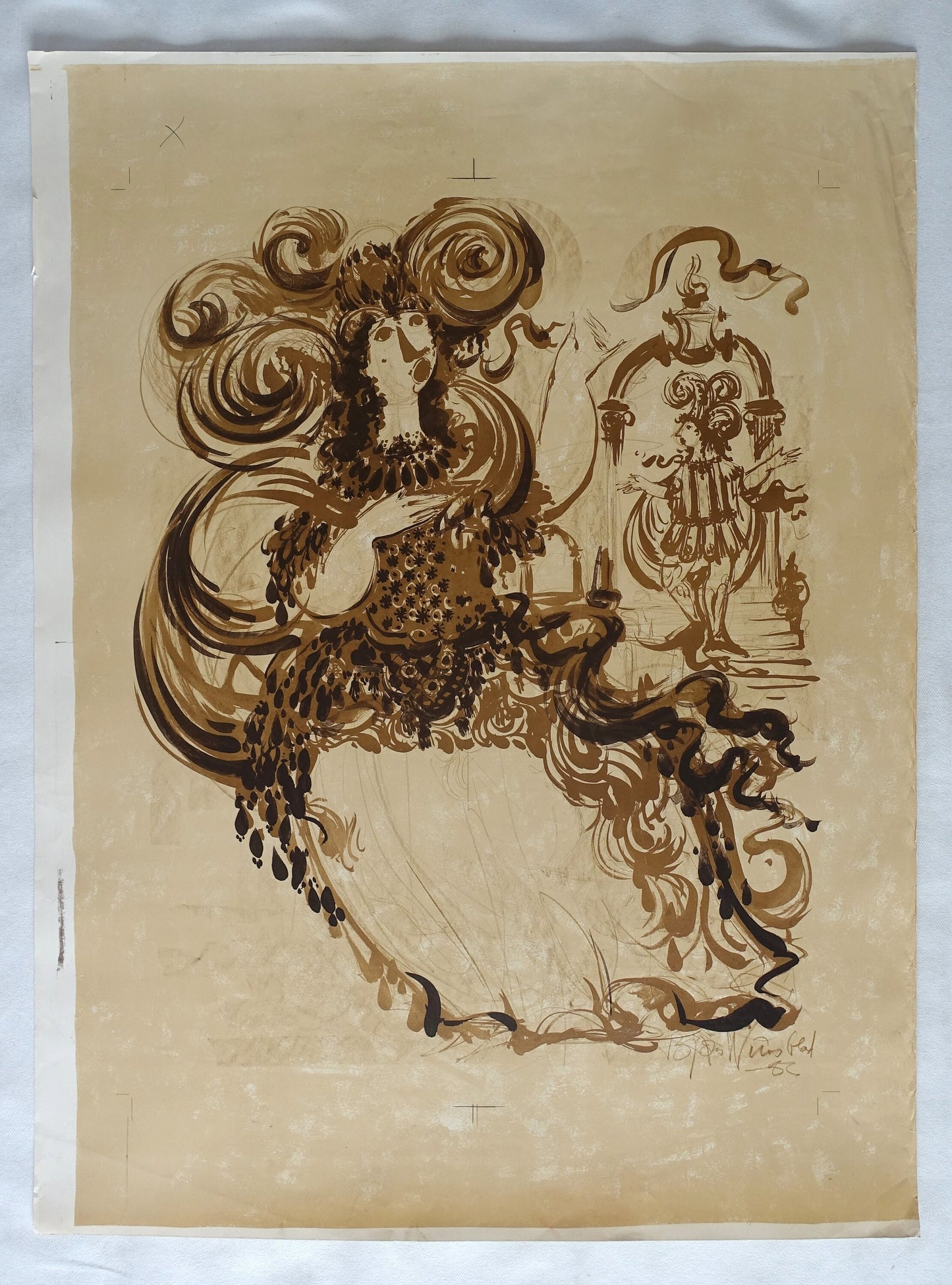 1982 Wiinblad The Marriage of Figaro - Original Vintage Poster