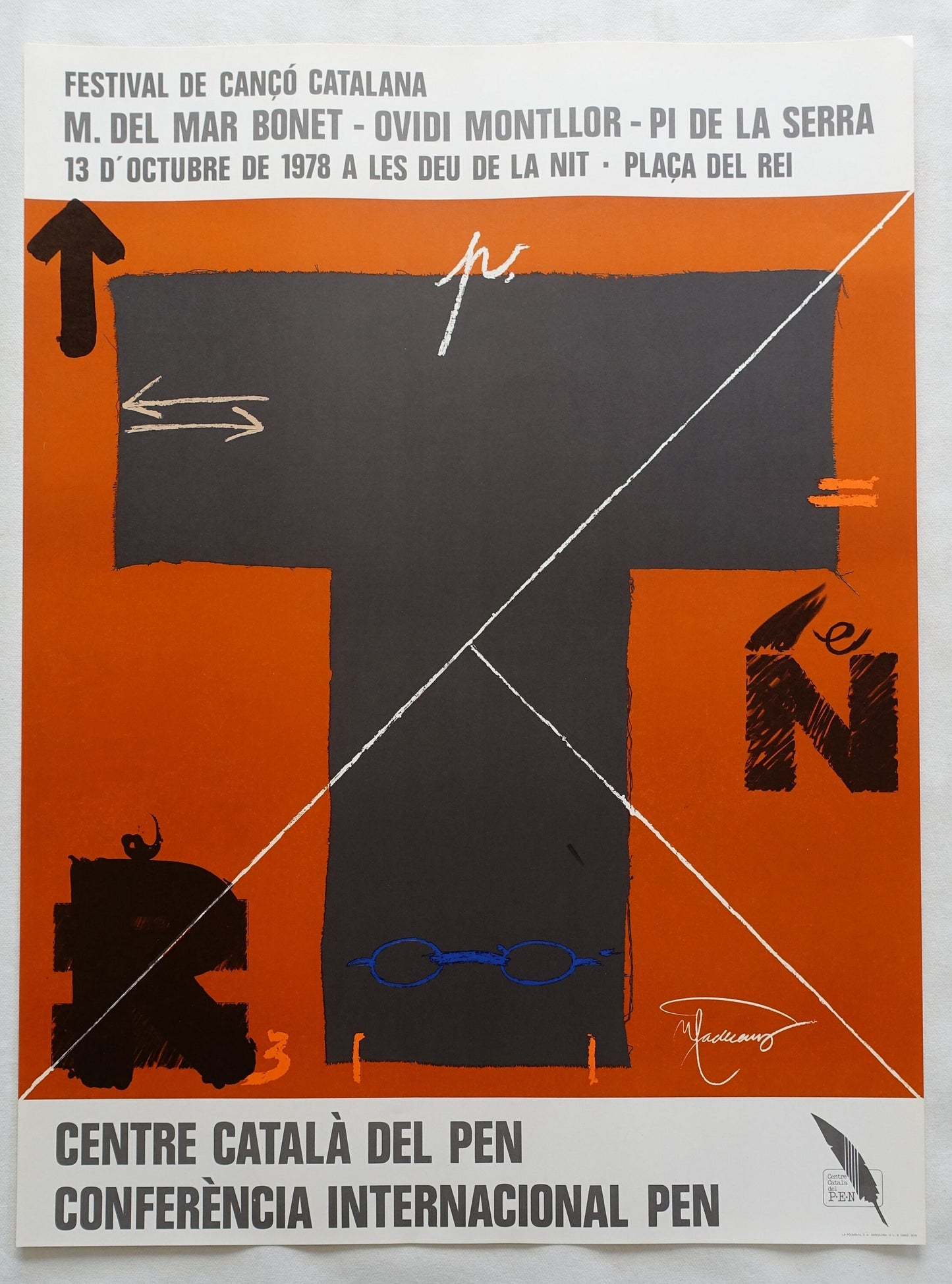 1978 Spanish Exhibition Canco Catalana - Original Vintage Poster