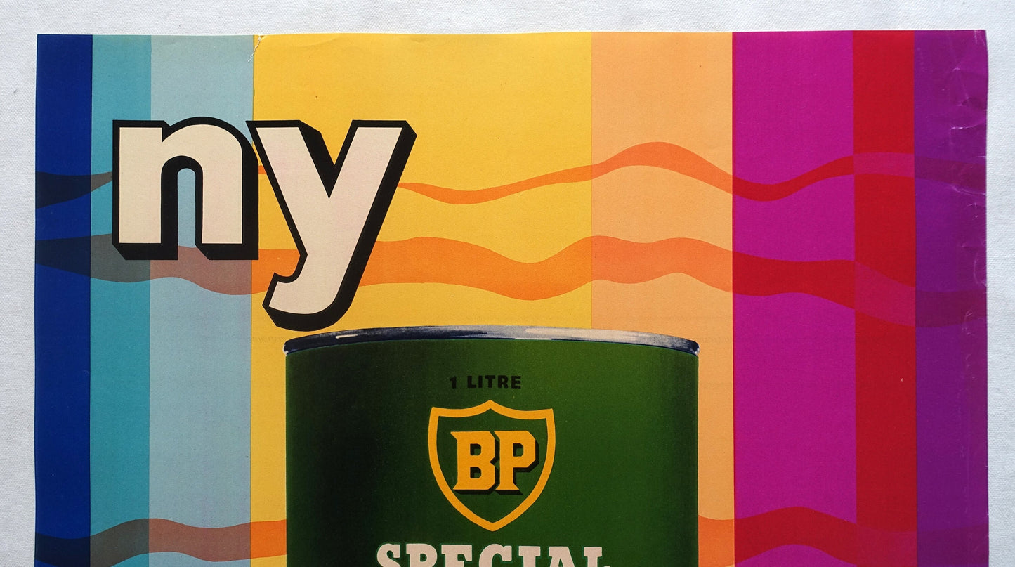 1960s BP Motor Oil Advertisement - Original Vintage Poster