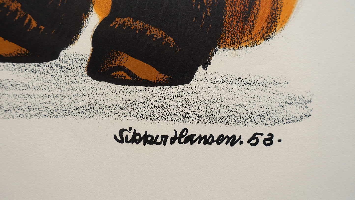 1950s Printer Advertisement Permild & Rosengreen by Sikker Hansen - Original Vintage Poster