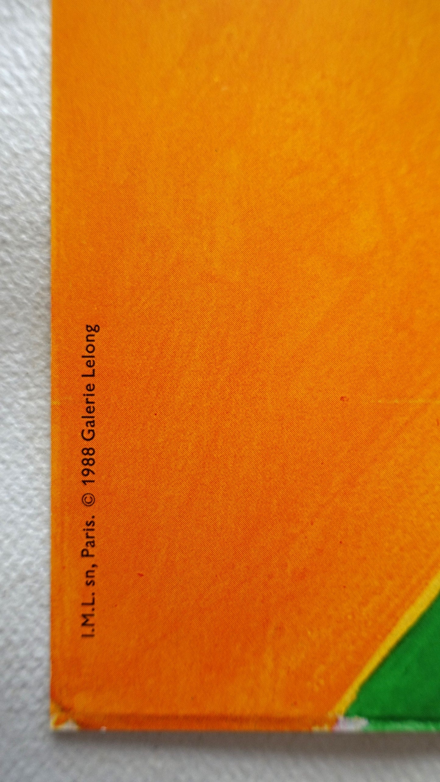 1988 Nicola de Maria Paris Exhibition Poster - Original Vintage Poster