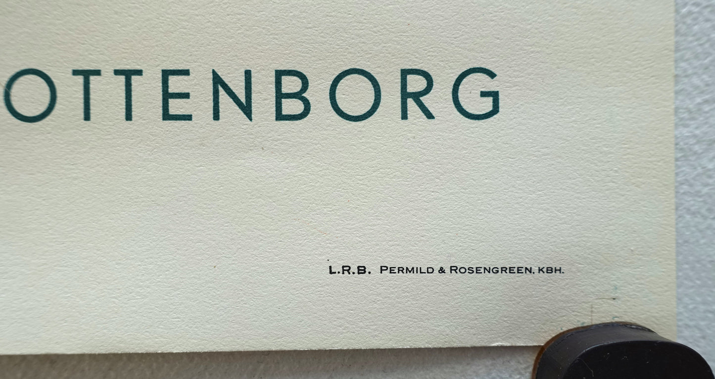 1960 Chagall Exhibition Poster Charlottenborg - Original Vintage Poster