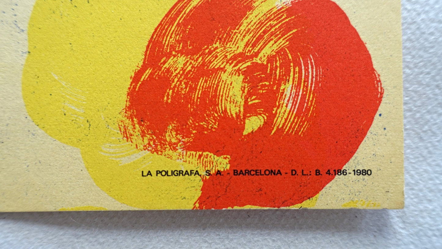 1980 Guniovart Mallorca Spanish Exhibition Poster - Original Vintage Poster