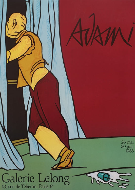 1988 Adami Exhibition Galerie Lelong - Original Vintage Poster