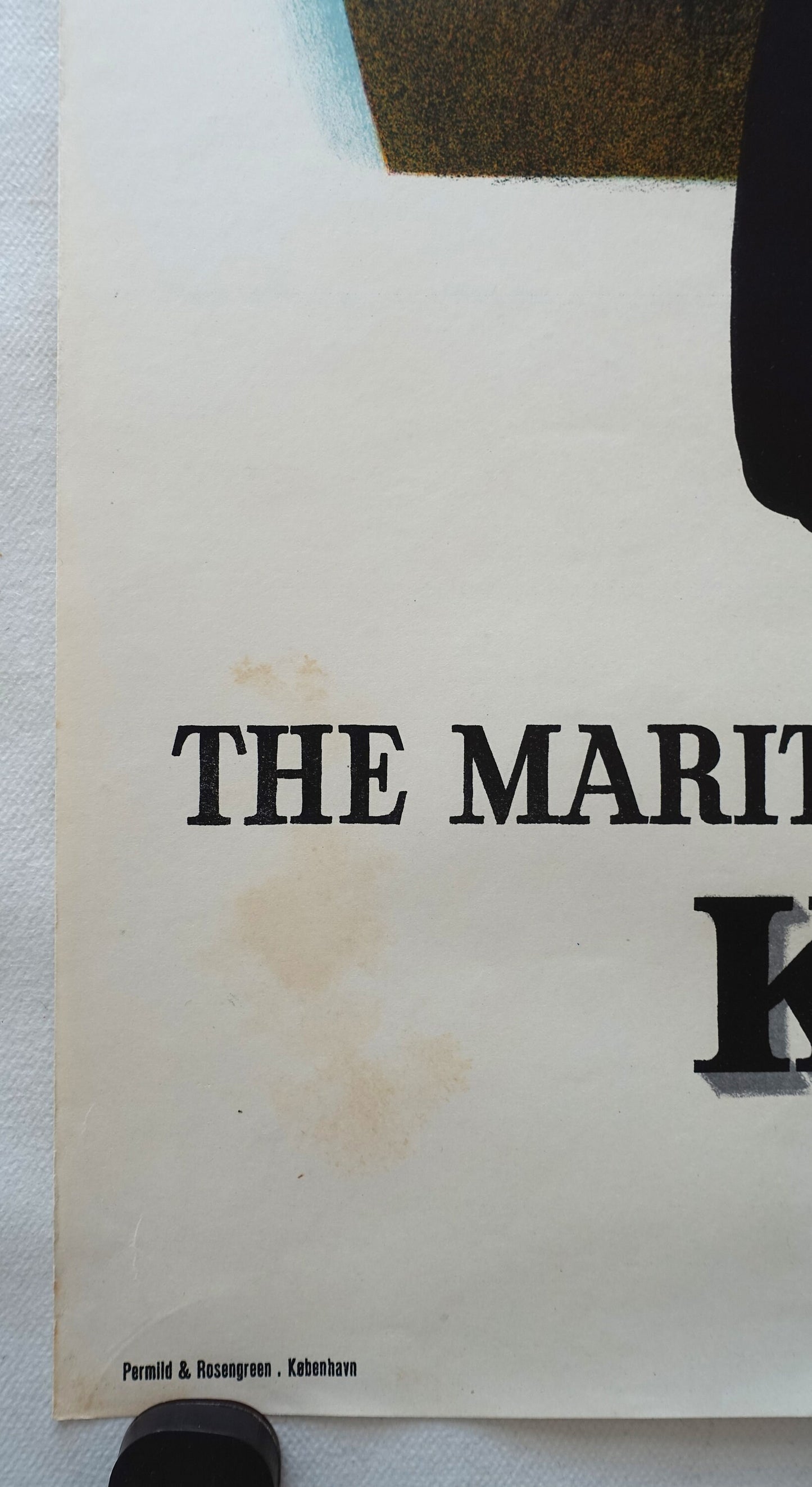 1948 Maritime and Commercial Museum in Kronborg - Original Vintage Poster