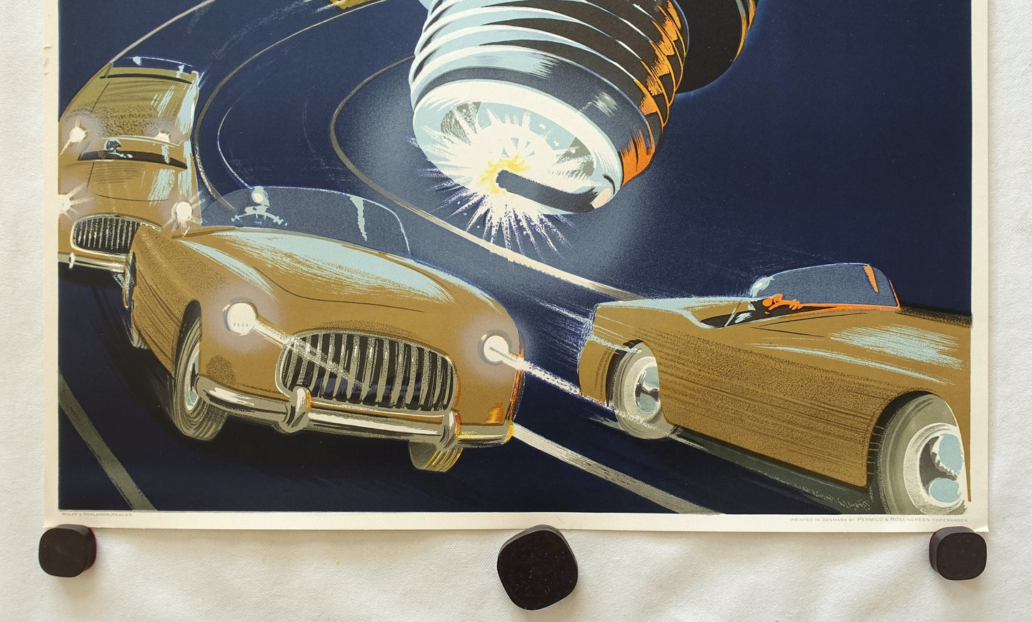 1950s Bosch Spark Plug - Original Vintage Poster