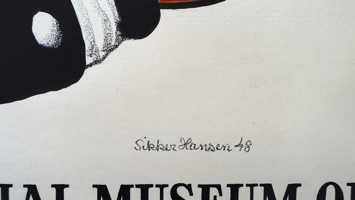 1948 Maritime and Commercial Museum in Kronborg - Original Vintage Poster
