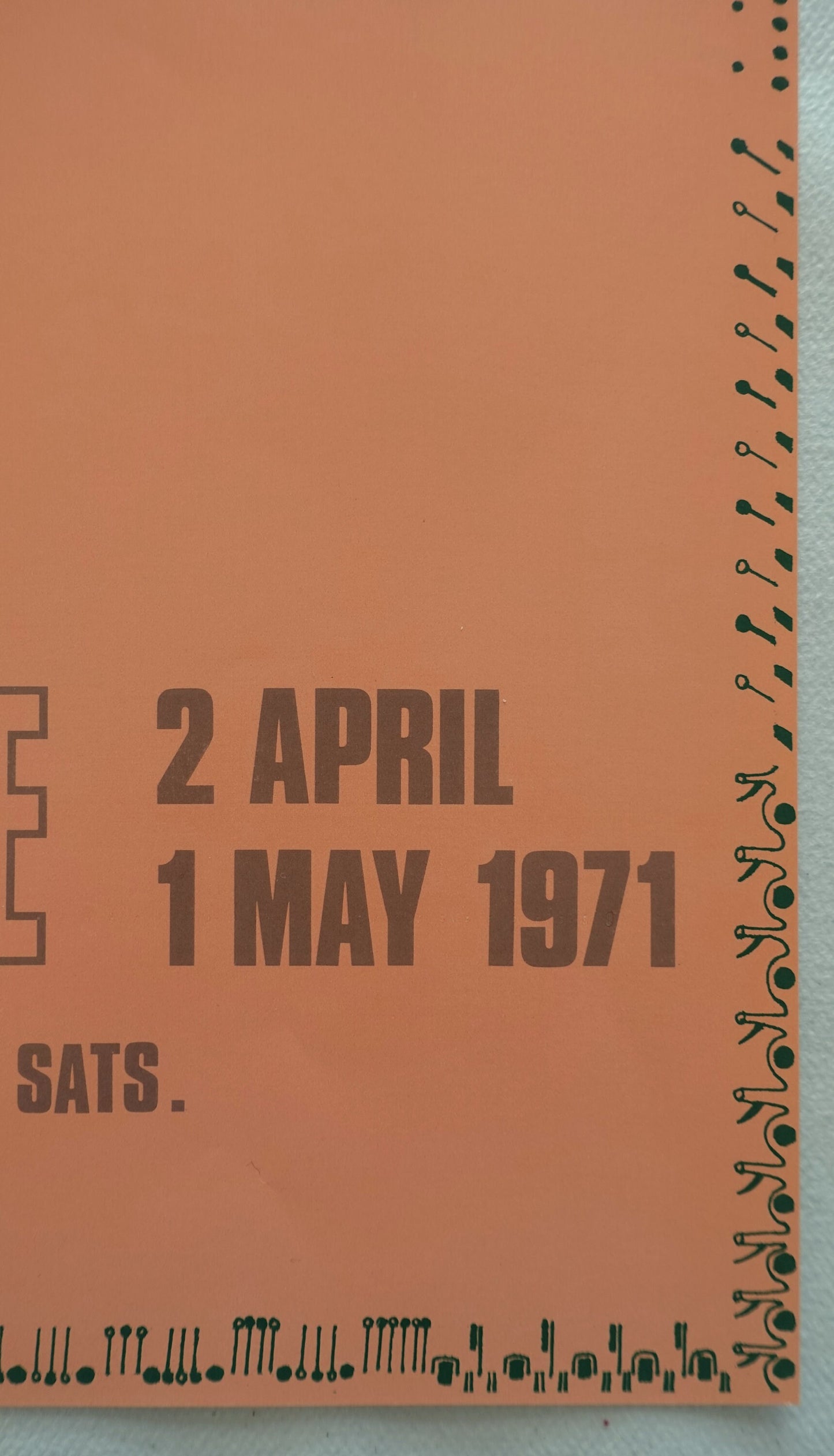 1971 Joan Ponc at Galerie Hachette Art Exhibition Poster - Original Vintage Poster