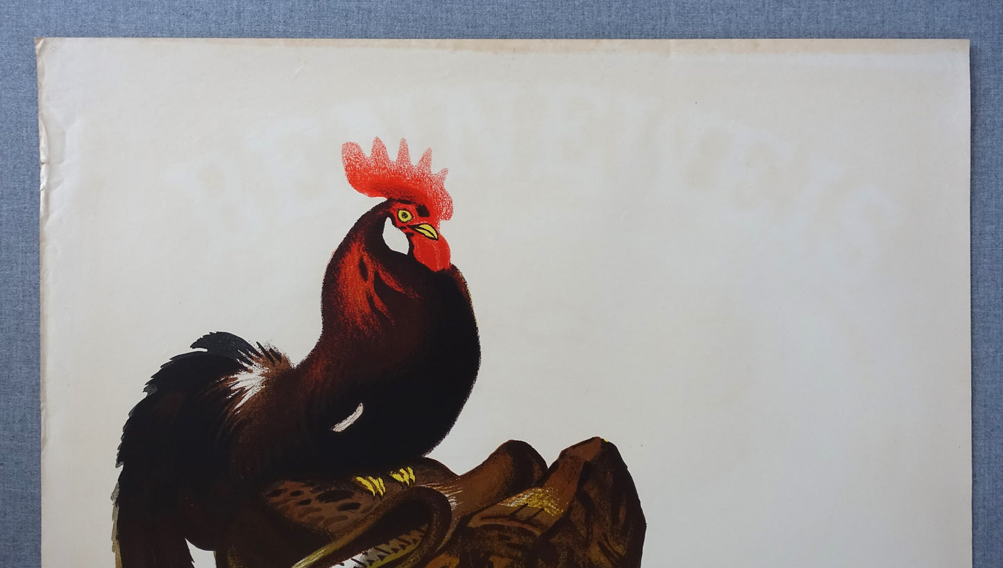 1954 Frilandsmuseet by Sikker Hansen (Danish Open-Air Museum) - Original Vintage Poster