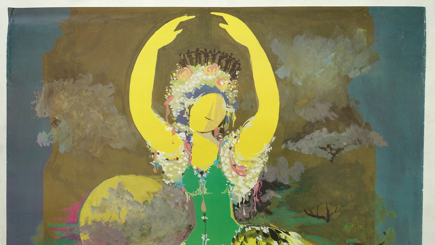 1988 Wiinblad Royal Danish Ballet - Original Vintage Poster