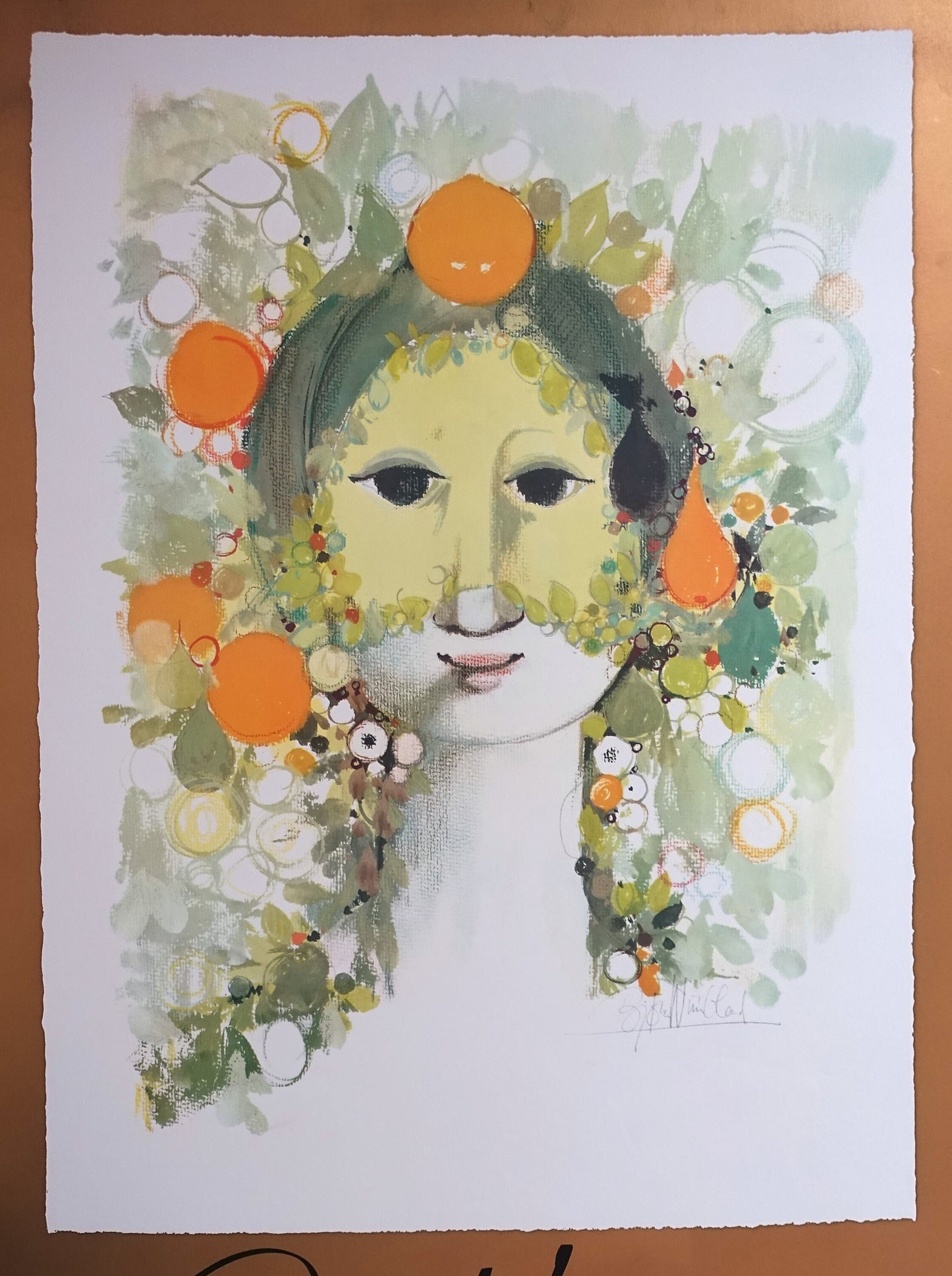 1980s Wiinblad Theater Sketches Exhibition Poster Denmark - Original Vintage Poster
