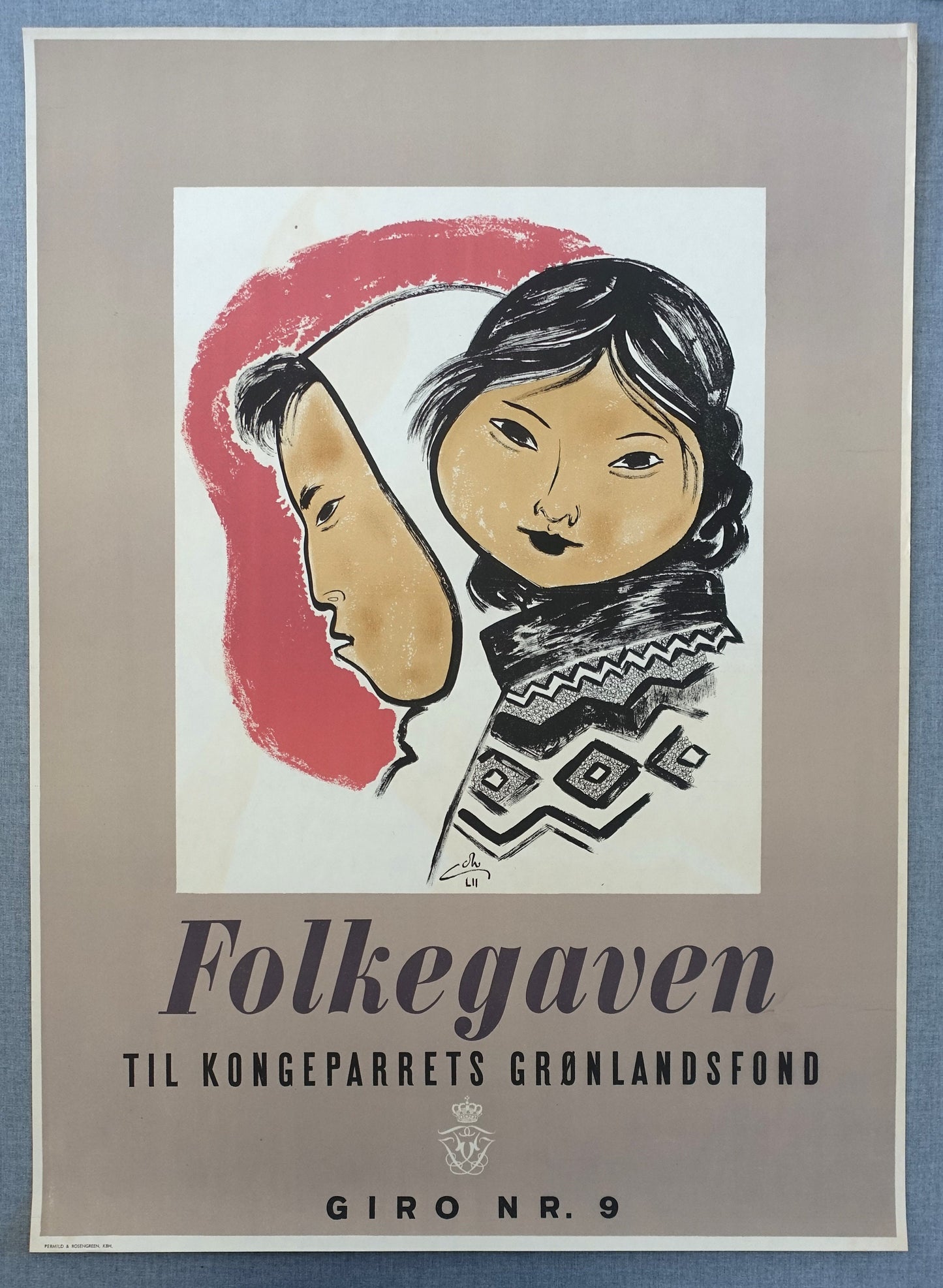 1952 A Portrait of Greenland - Original Vintage Poster