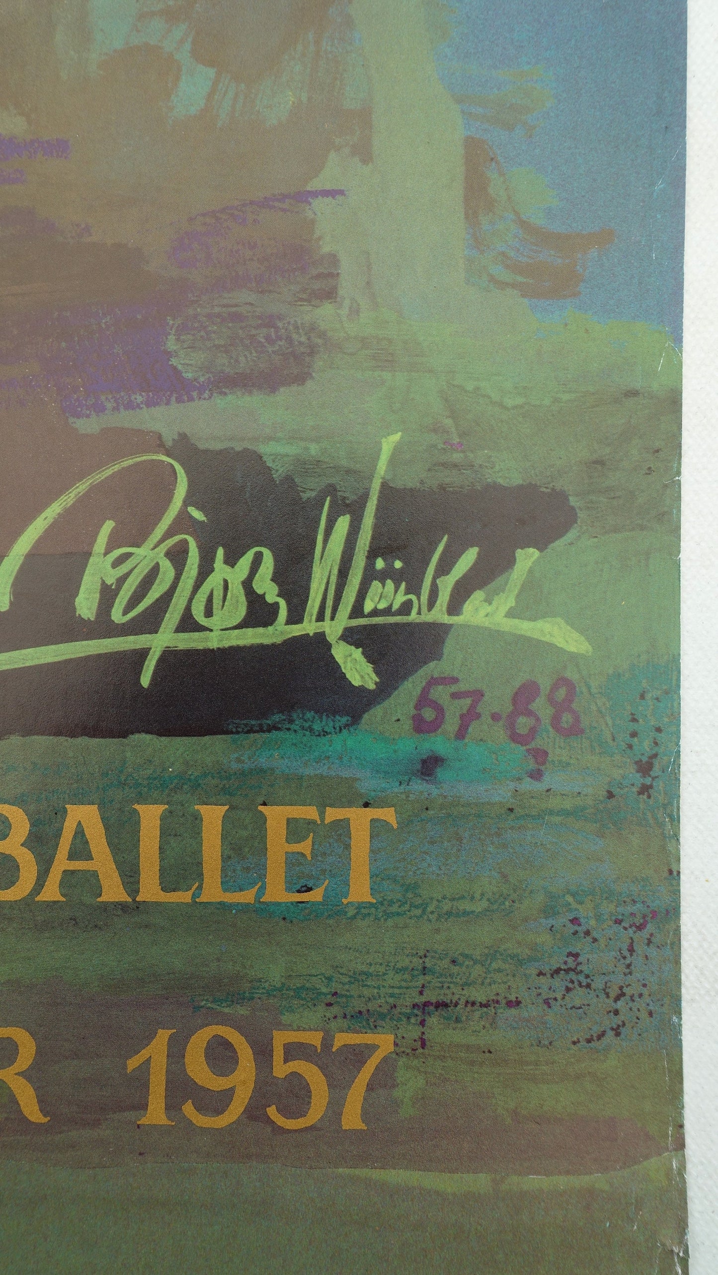 1988 Wiinblad Royal Danish Ballet - Original Vintage Poster