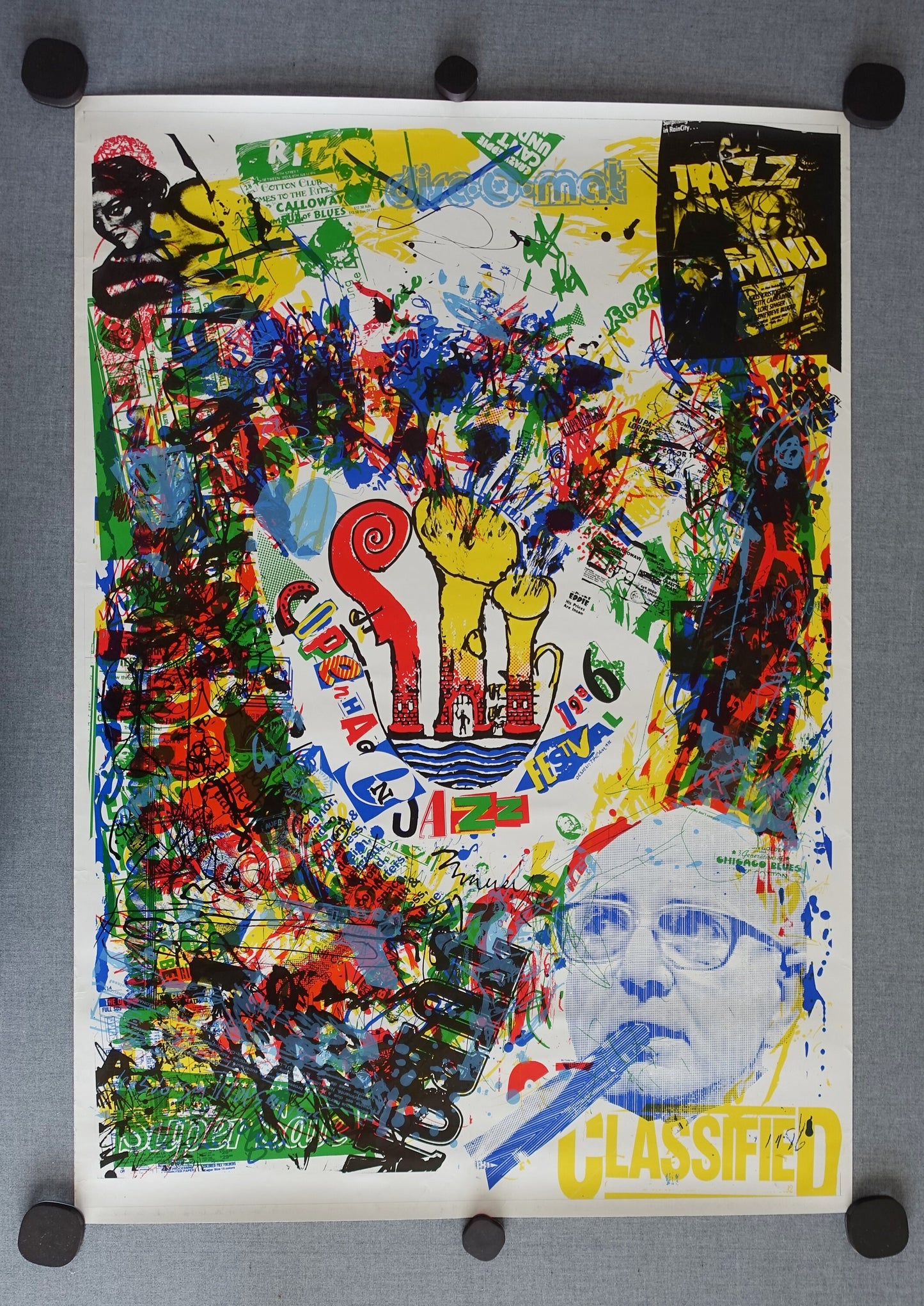 1986 Copenhagen Jazz Festival - Original Vintage Poster