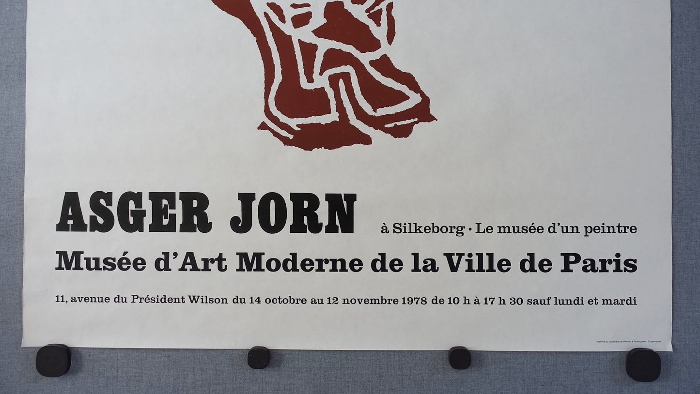 1978 Asger Jorn on Musée d'Art Moderne de la Ville de Paris (Large Version) - Original Vintage Poster