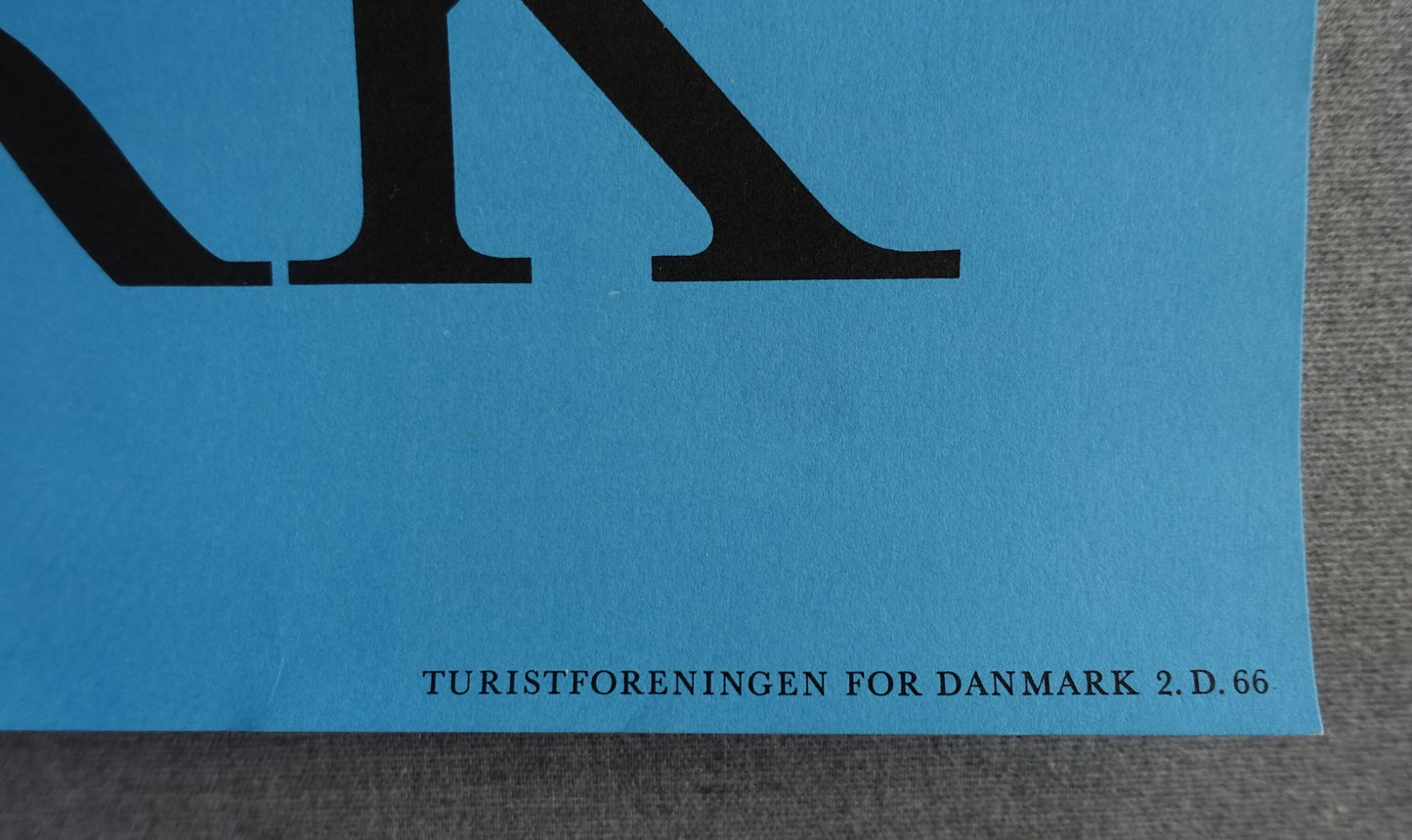 1966 Denmark Ebeltoft Travel Poster - Original Vintage Poster