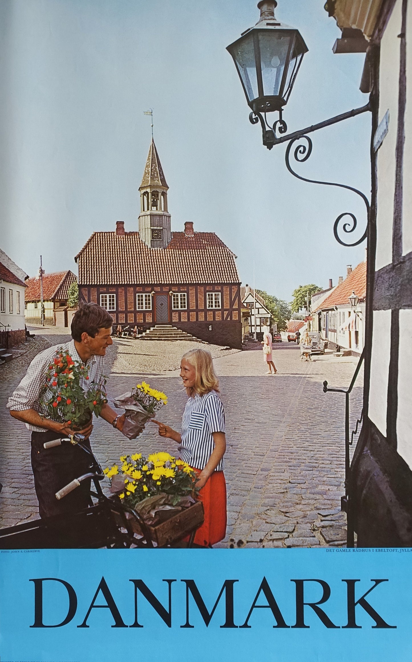 1966 Denmark Ebeltoft Travel Poster - Original Vintage Poster