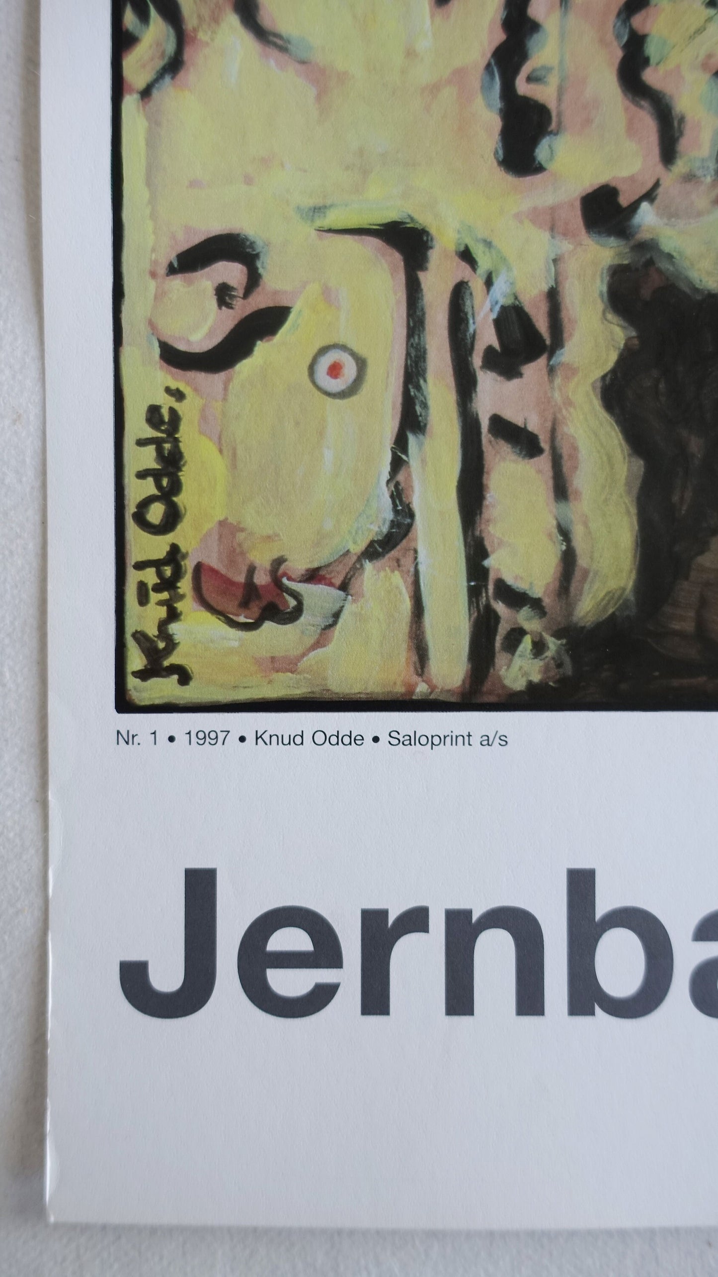 1997 Danish Railway Advertisement feat. Hans Christian Andersen No 1 - Original Vintage Poster