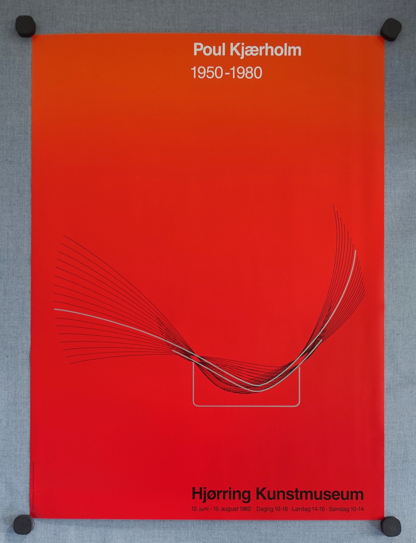 1984 Poul Kjærholm's "PK24 Chair" - Exhibition Poster - Original Vintage Poster