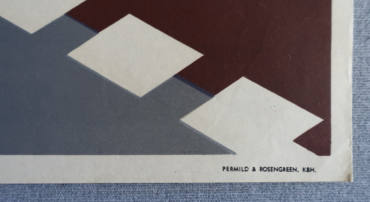 1940s BurWain Motor Advertisement (Denmark) - Original Vintage Poster