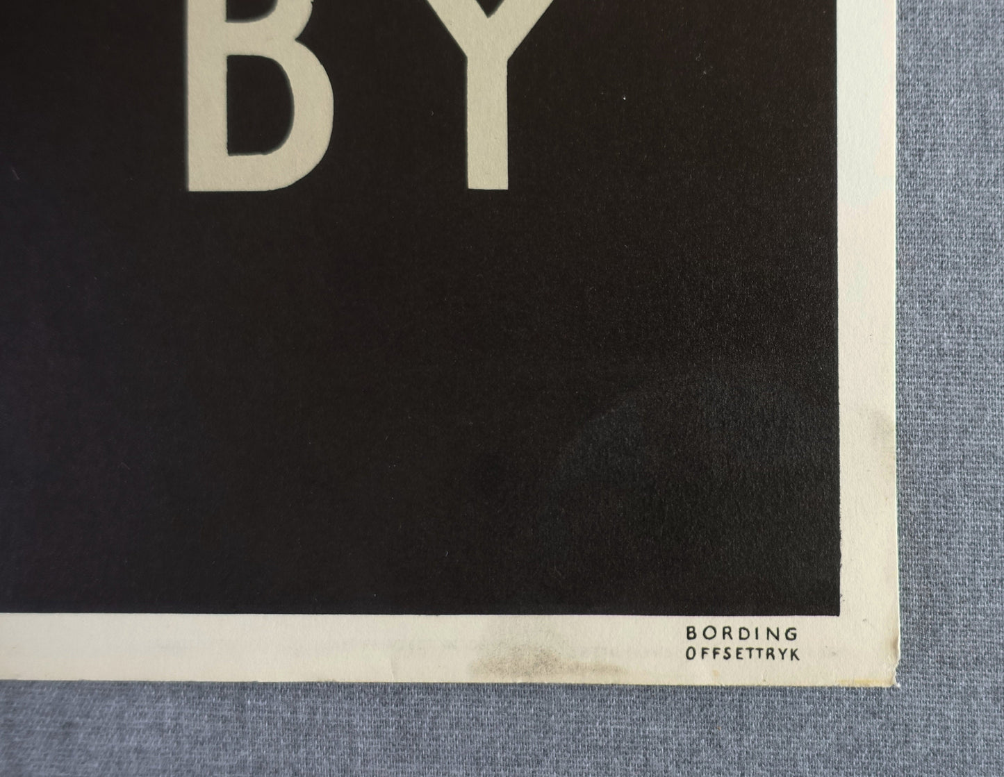 1953 Denmark Travel Poster Præstø - Original Vintage Poster