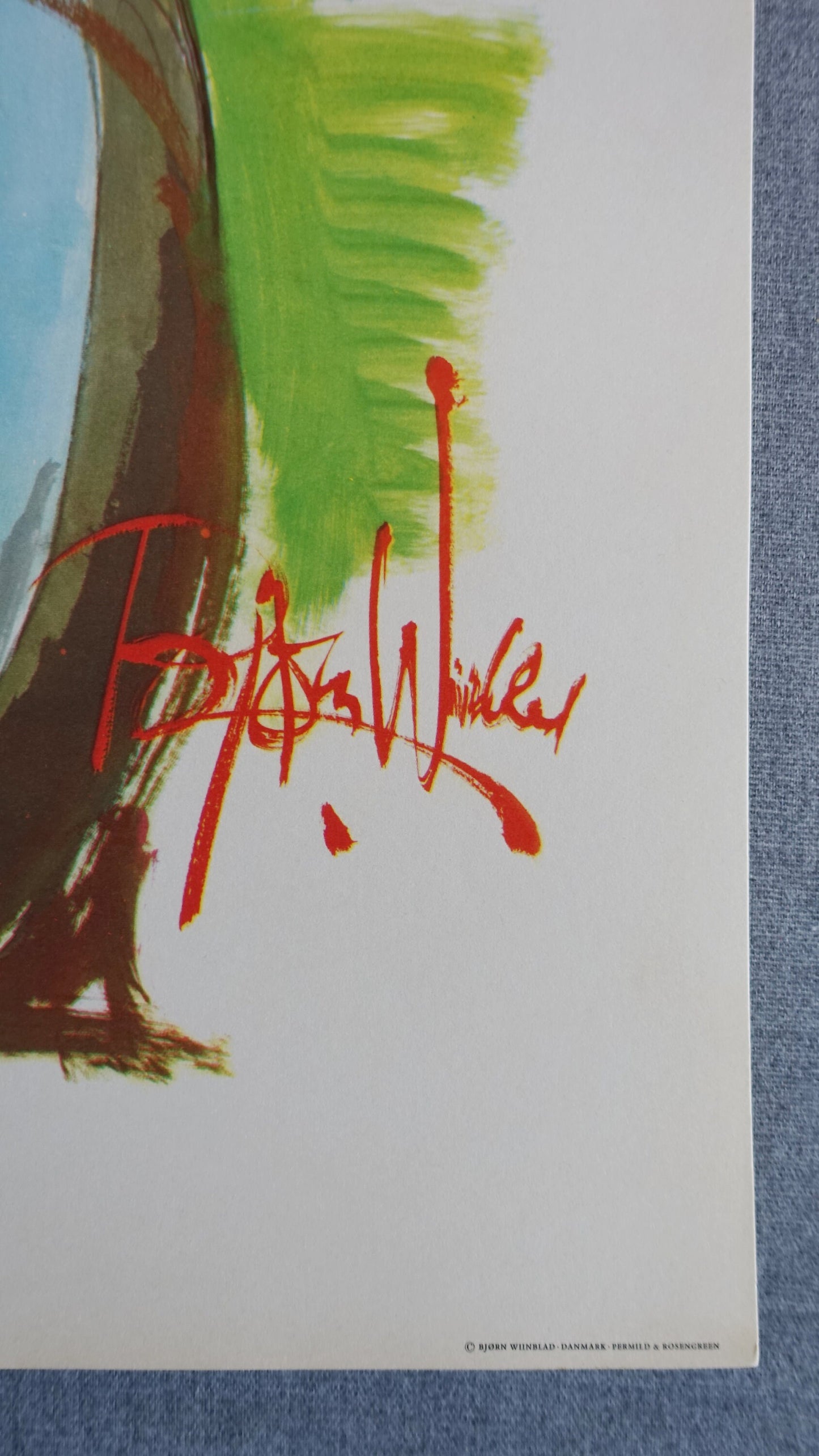 1970s Wiinblad's The Swineherd Costume Sketch - Original Vintage Poster