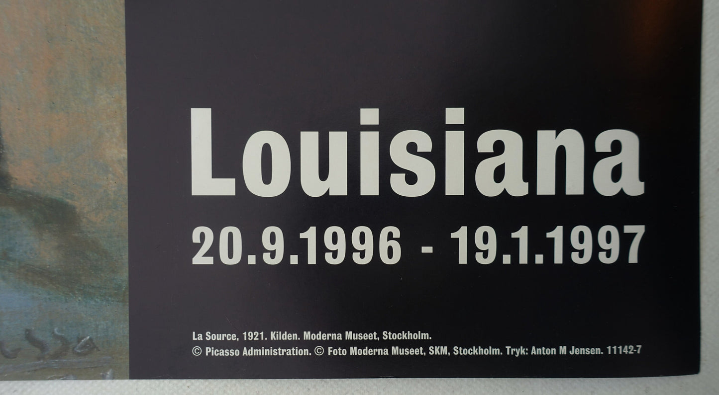 1996 Picasso The Source at Louisiana Museum of Modern Art - Original Vintage Poster