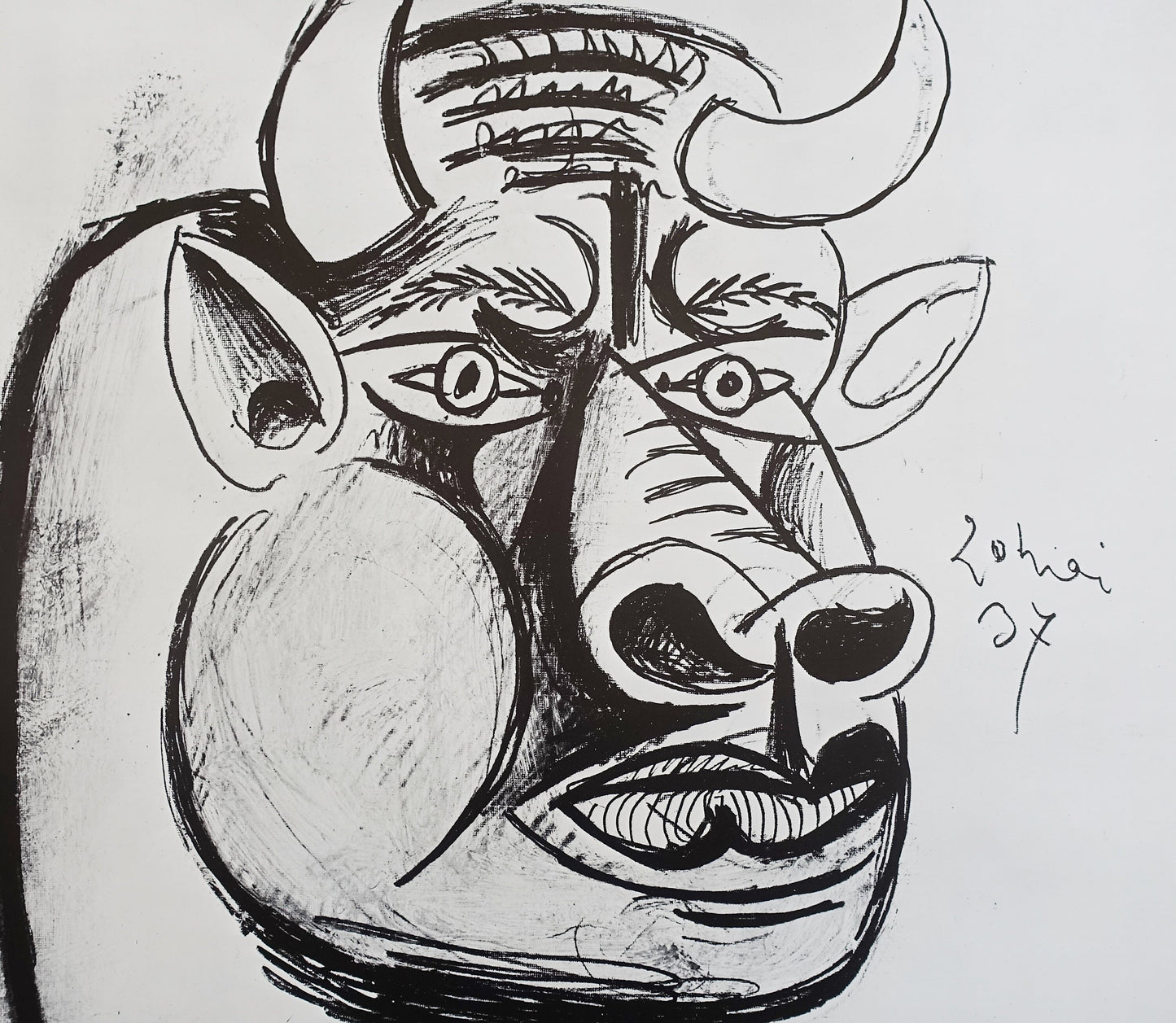 1981 Picasso Guernica Exhibition Poster - Original Vintage Poster