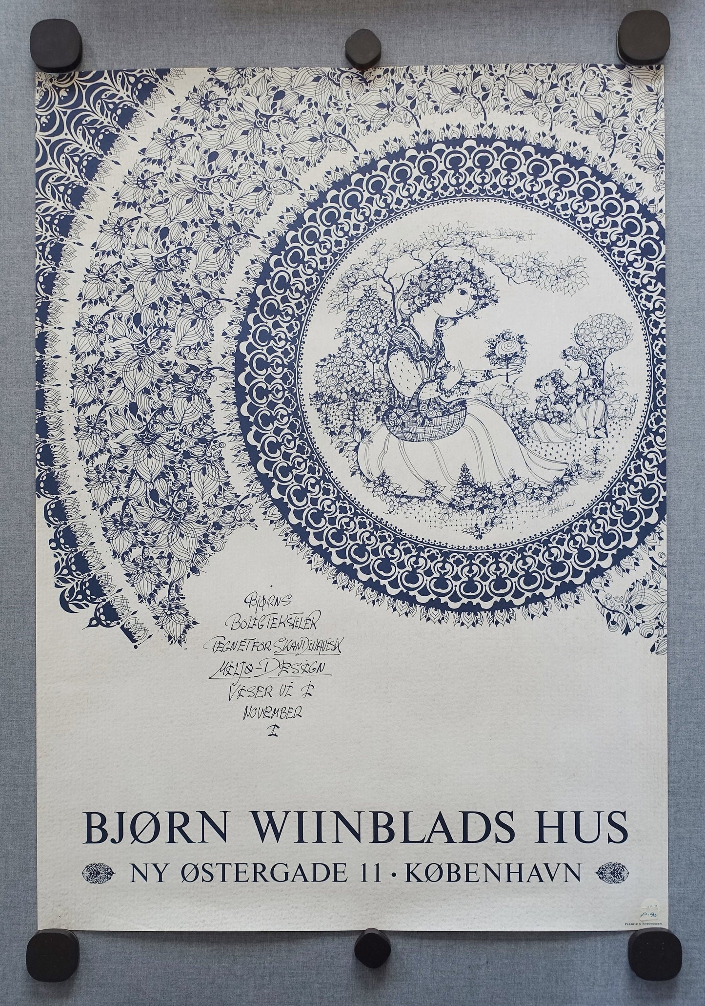 1970s Wiinblad's House Exhibition Poster II - Original Vintage Poster