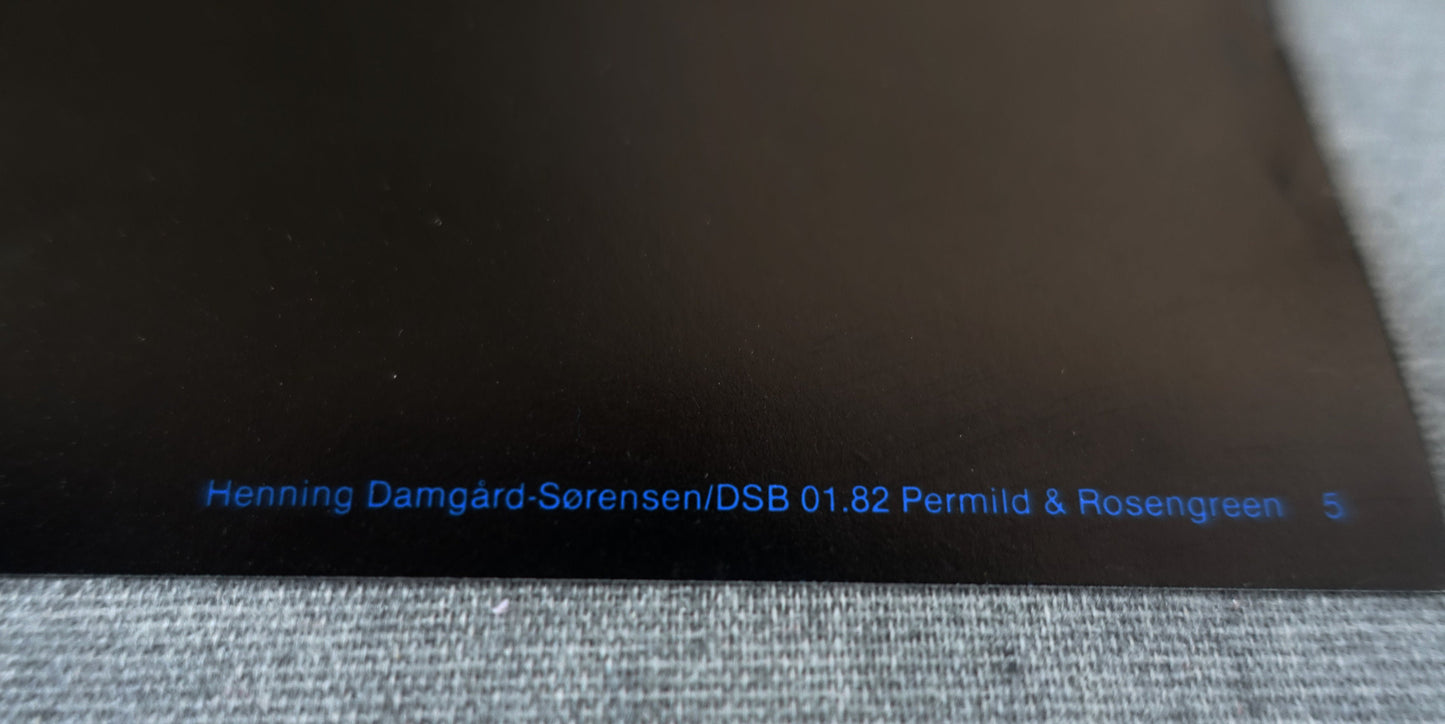 1982 Danish Railway Modern Art by Henning Damgård-Sørensen 5