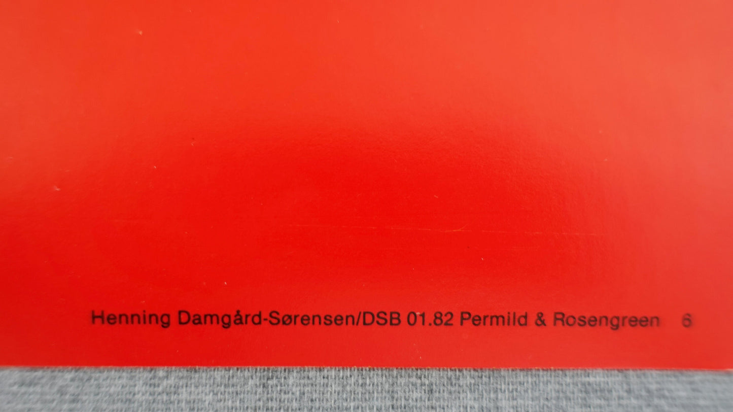 1982 Danish Railway Modern Art by Henning Damgård-Sørensen 6