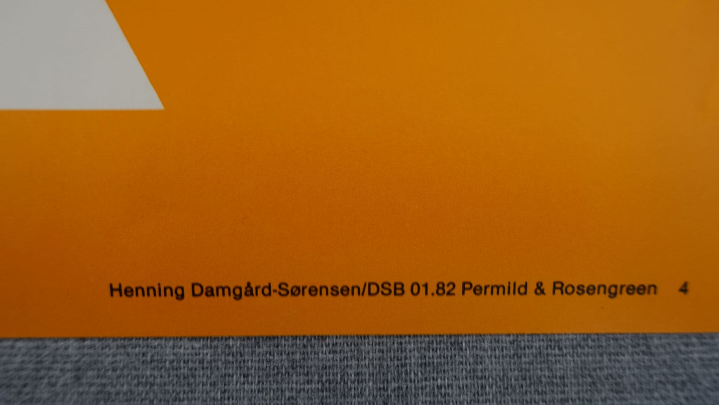 1982 Danish Railway Modern Art by Henning Damgård-Sørensen 4