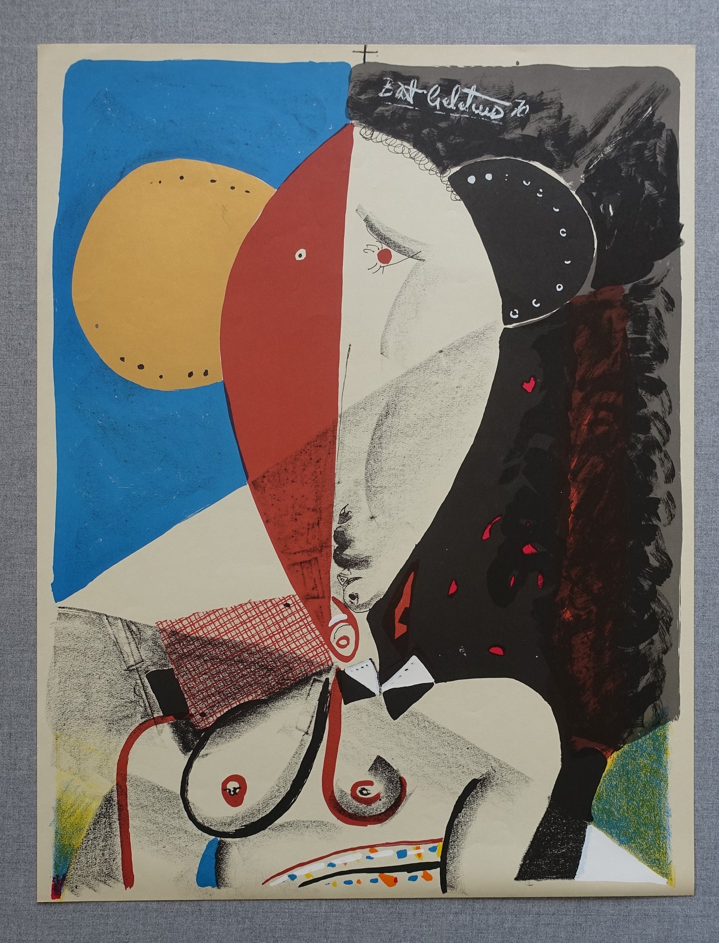 1970 Bent Galatius Numbered Artwork - Original Vintage Poster