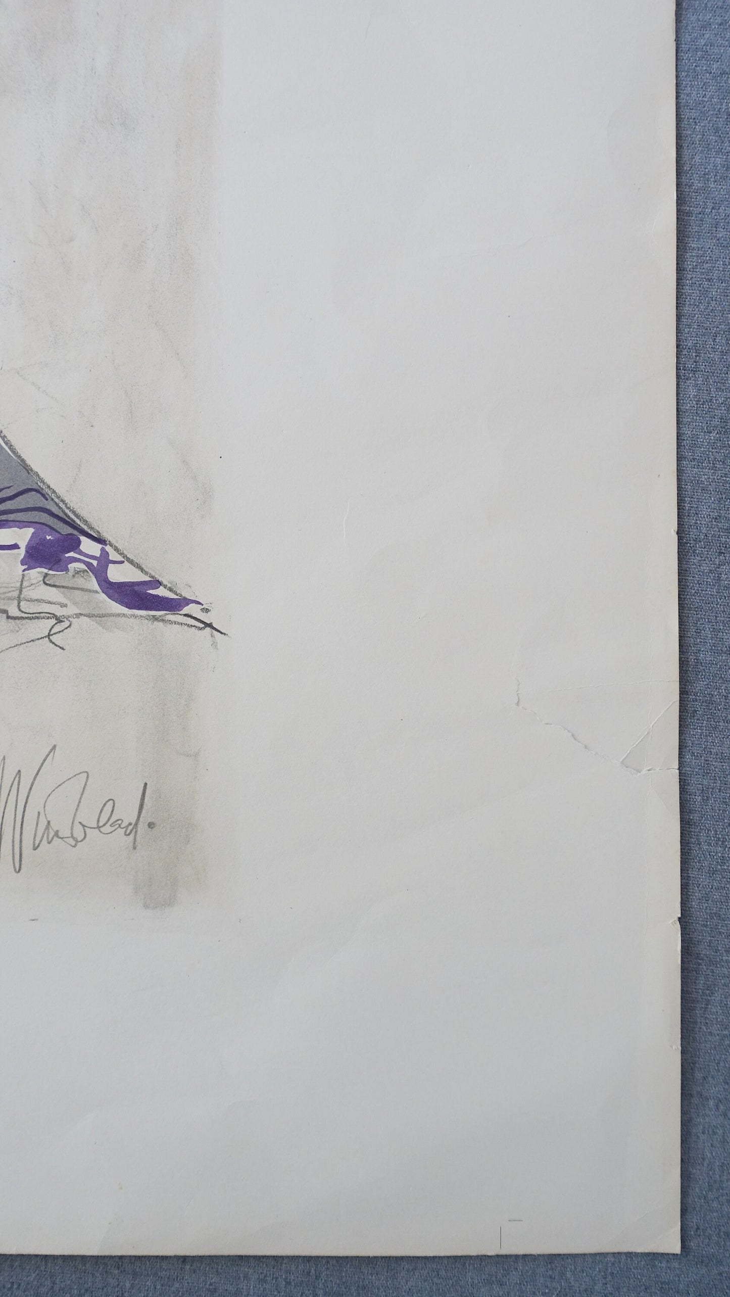 1970s Wiinblad Lysistrata Sketch - Original Vintage Poster