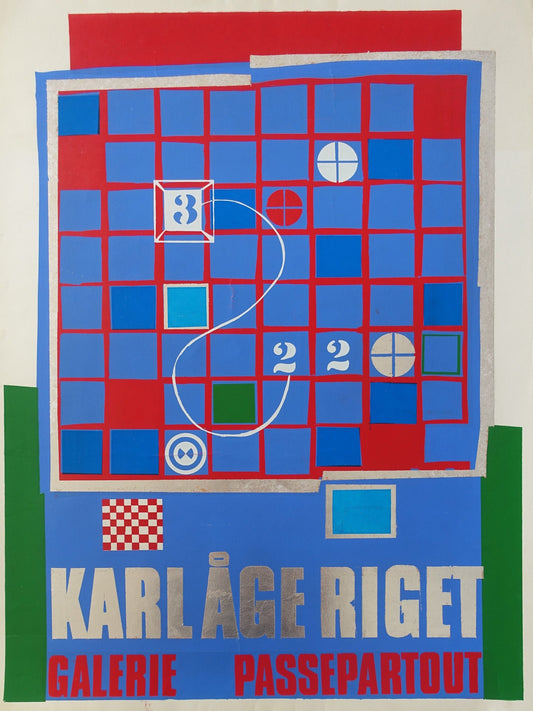 1970 Karl Åge Riget Galerie Passepartout- Original Vintage Poster